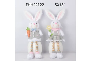 Best Selling Products 2023 Easter Rabbit Figure Doll Lovely Bunny Ornament Party Supplies Decorations for Kids