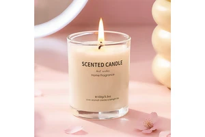 Natural Soy Wax Clear Glass Jar Scented Candle For Home Fragrance Spa Hotel Wedding Gift Packaging Wholesale