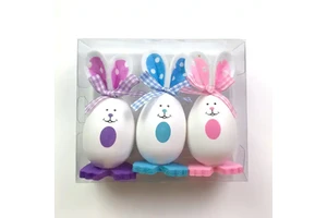 DIY Easter Home Decoration Holiday Cute Easter Bunny Egg Small Size Plastic Eggs for Kids Gifts