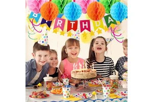 Happy Birthday Party Decorations Rainbow Decor Supplies Banner Balloons Bouquet Kit for Girls Boys Parties