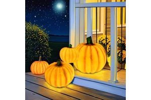 New Thanksgiving Realistic Giant Pumpkin 3d Art Display Artificial Resin Pumpkin Decor Fiberglass Statue Halloween Decorations