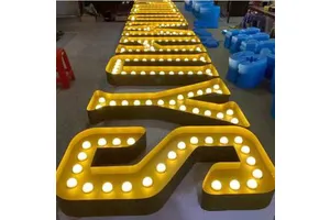 Custom Marry Me Marquee Letters 3ft 4ft LED Light Up Letters For Wedding Party Decoration Bamboo Font