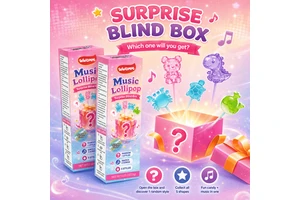 Novelty Audio Fun Lollipop Candy Toy Zero Sugar Hard Fruit Taste Blind Box Pack 5 Assorted Animal Shapes For Child Holiday