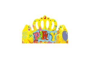 Customized Birthday Party Decoration Supplies Children Baby'S First Birthday Paper Hat Colorful Crown Party Hat