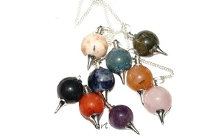 Top Quality Crystal Mahogany obsidian Ball Pendulum Semi-precious Stone Dowsing Pendulum Wholesale Price