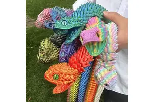 3D Printed Giant 110cm Movable Realistic Stretch Snake Toy SDL24 Snake Model Lifelike Articulated Serpent Figure 3d Printed Toys