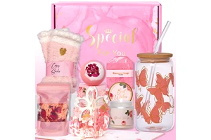 2024 New Custom Mother's Day Gift Set Woman Sister Friend Gifts for Mom Women Birthday Gift Basket for Sister with Tumble