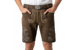 Octoberfest Austrian Lederhosen , German Lederhosen , Bavarian Garments , Herren Kurz Trachten lederhose , Bavarian hosen