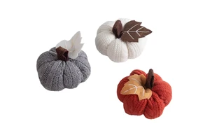 2025 New Plush Small Pumpkin Ornament for Thanksgiving Harvest Festival Party Tray Decorations Kids Toys Gifts
