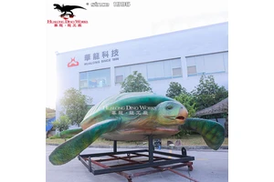 Theme Park Animatronic Life Size Live Turtle Marine Animal Sculpture
