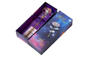 24K Gold Plated Rose Foil Gold Rose Flower Valentine's Day Mother's Day Birthday Gift
