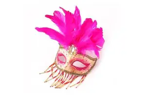 Pendant Veil Prom Mask Venetian Carnival Gorgeous Masquerade Masks for Party PVC Costume Cosplay Carnival Party Props