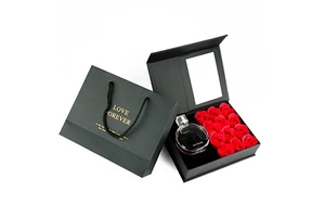 Valentine's Day Creative New Clamshell Gift Box Soap Roses Girl Friend Gifts for Valentine's Day