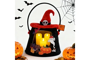 Hot-selling Halloween Candy Hanging Lamp Custom Plush Toy Gift for Trick Treat Horror Plushies Wall-mounted Decorative Items