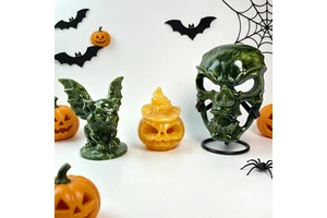 Wholesale Large Size New Design Spooky Halloween Pumpkin Light Ghost Mask and Gargoyle Statue for Halloween Decor & Gifts