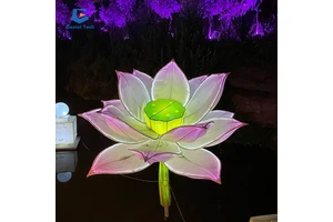 Theme Park Chinese New Year Silk Flower Lantern Festival