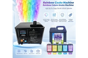 Super Electric 3000W DMX512 Remote Control Color Fog Smoke Machine For Birthday New Year Gender Reveal Baby Shower Parties