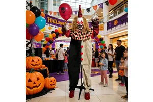 2026 New Lawn Graveyard Outdoor Decoration Joker Clown Wholesale Animatronics Halloween
