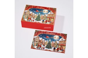 Manufacturer Wholesale Custom Merry Christmas Puzzle Toy 1000/500/300/100Pcs Cardboard Christmas Puzzle With Box