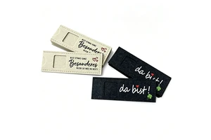 Custom Printed German Language Pattern Festival Chocolate Sleeve Pouch Reusable Luxury Felt Chocolate Gift Bag