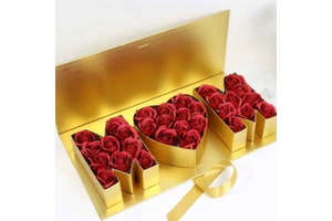 Mother's Day Gift Box Love Heart Rectangular Flower Gift Box Mom's Honey Language Gift Box