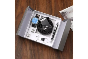 Tech Lover's Father's Day Gift Set-Wireless Charger Bluetooth Earbuds Smartwatch Electronics for Dad