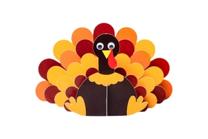 Xieli Thanksgiving Turkey Craft Kits Paper Thanksgiving Turkey Decorations 3D Table Ornaments