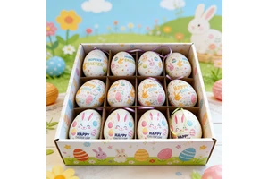 Shunyuan Hot Sale Handmade Full Color Christmas Egg Foam Decorative Balls High Quality Hanging Ornaments
