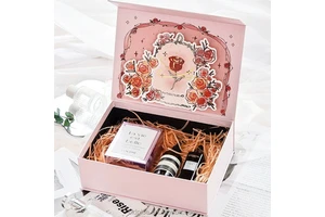 Nice Ritual Mother's Day Surprise Pink Simple Style Mother's Day Gift Wrap Mother's Day Painted Gift Box