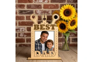 Factory Direct Dad Themed Tabletop Photo Frame - Gift For Birthday & Father's Day