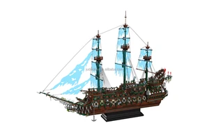 Mould king 13218 Pirate Ship the Flying Dutchman Model Building Blocks Sets Creative MOC Bricks Toys Christmas Gift