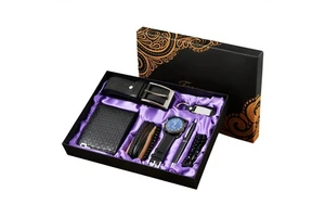Men's Business Gift Set with Zinc Alloy & PU Materials for Father's Day Birthday Decoration Gifts