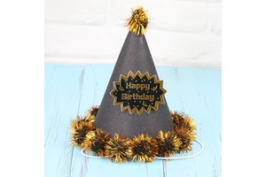 Kids Adult Birthday Party Laser Reflective Pointy Ball Party Crown Pointy Hat Birthday Party Supplies
