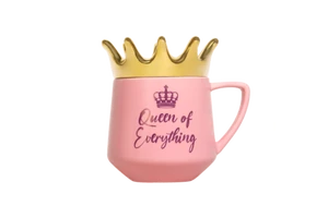 Mom Gifts Mothers Day Gifts for Mom Porcelain, Best Mom Ever Coffee Mug Ceramic Mom Cup 12oz With Crown Lid, Birthday