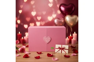 Custom Valentine's Day Advent Calendar Gift Box, 12/24-Day Countdown Luxury Packaging Box for Cosmetics & Candy