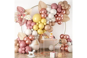 Mint Green Party Decorations Balloon Arch Kit for Birthday Picnic Party Supplies Coral and Turquoise Wedding Decorations