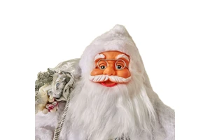 Xintean Nordic Style Santa Claus Christmas Decorations Silver Sequins Ornaments New Doll Decor for Festive Decorations Box