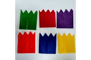 Cheap Factory Supply Multicolor Tissue Paper Cracker Hats For DIY Christmas & Easter Crafts For Thanksgiving Paper Crowns