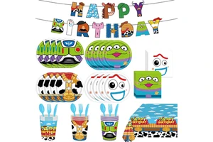 Wholesale Cartoon Toy Theme Party Supplies Set Kids Birthday Party Decoration