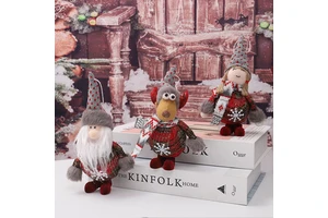 Novelty Christmas Products Santa Claus Standing Doll Gift for Christmas Tree Hot Christmas Items