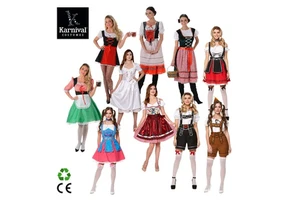 ODM Wholesale Bavarian Oktoberfest Dress Waitress German Beer Festival Halloween Party Carnival Costumes for Adult Women