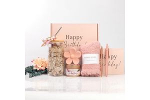 Durable Mother's Day & Birthday Gift Set with Scented Candles & Bath Products UV Printed Printable Gift Card