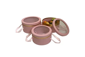 Mother's Day Birthday Gift for Girlfriend, Wife, 520 Valentine's Day Creative and Round Commemorative Flower Box