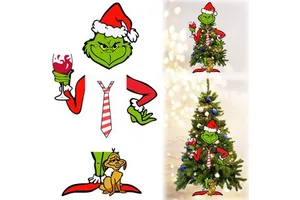 Custom Christmas Tree Decoration Pendant Novelty Plush Products Supplies Christmas Items Home Decors Ornaments Outdoor Wholesale