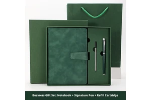 Luxury PU Leather Notebook Gift Box Set With Pen and Premium A5 Planner Journal for Father's Day Thanksgiving Gift