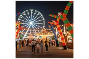 Airvon Portable Inflatable Wave Tube Man for Event Entrance Decor Advertising Dancer with Blower
