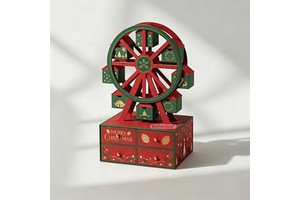 Handmade Reusable Ferris Wheel Christmas Calendar Box Custom 2026 Ultra-Luxury Countdown Calendar Box