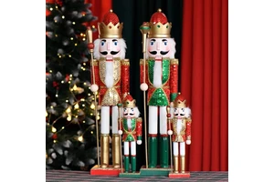 Wholesale Nutcracker Hot Selling 30cm 60cm Wooden Christmas Nutcracker For Festival