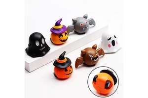 Halloween Inertia Pull-Back Friction Safety Plastic Cars Novelty Toys Ghost Spider Pumpkin Kids' Playthings Bulk Birthday Party
