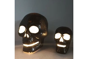 Hot Selling LED Light Plastic Halloween Skeleton Decoration Halloween Party Decor Halloween Customized Skeleton
